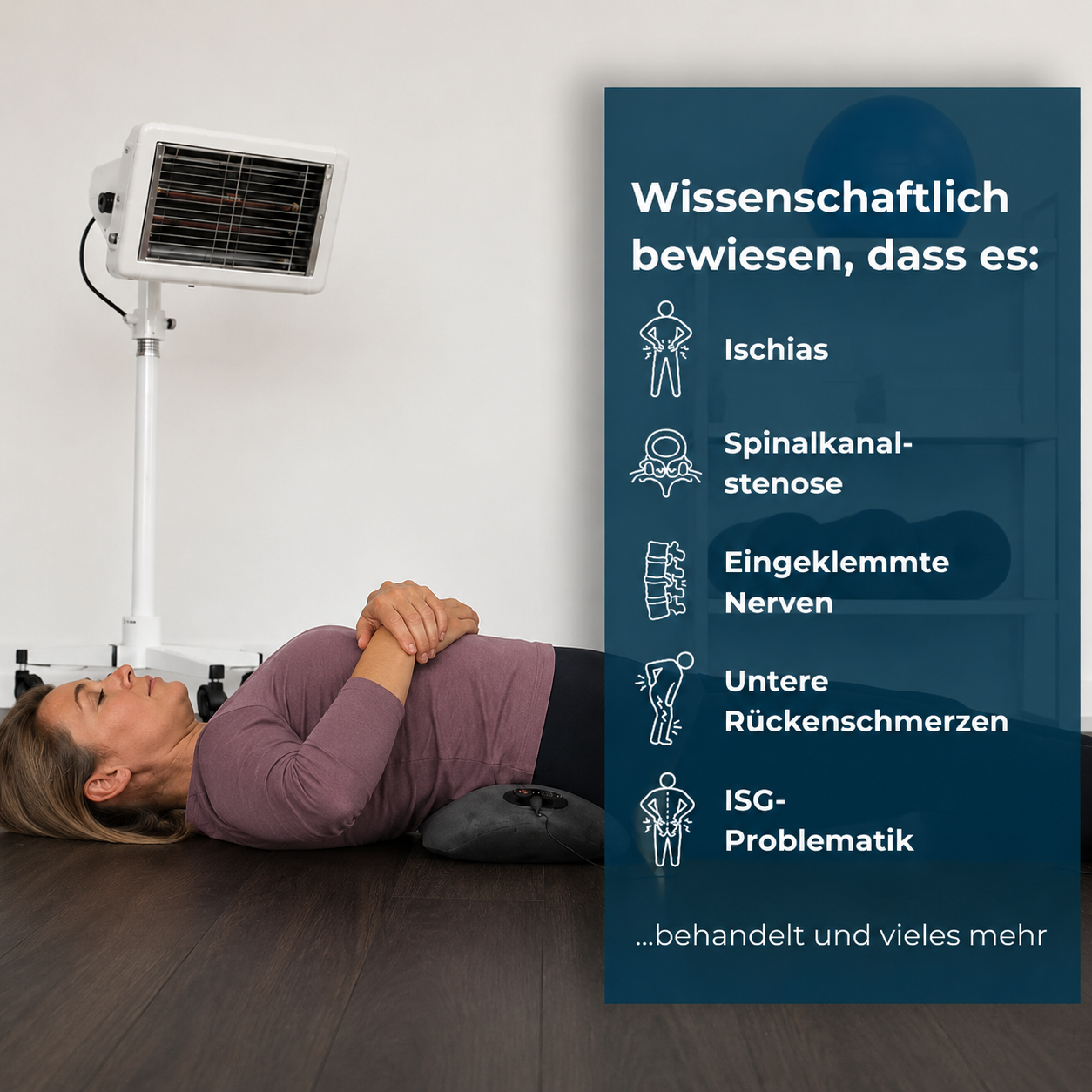 Tanui Triflow Massagekissen mit den drei Technologien Wärme, Massage und Dekompression