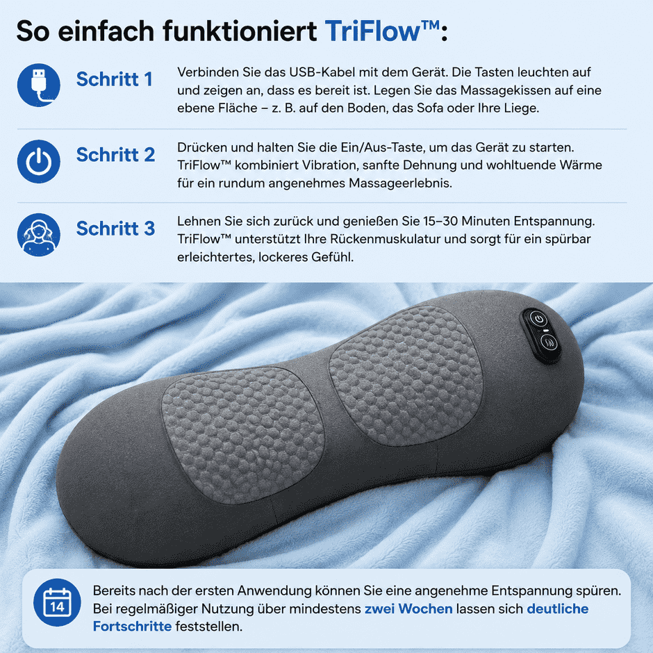 Triflow 3 Zonen Massagekissen